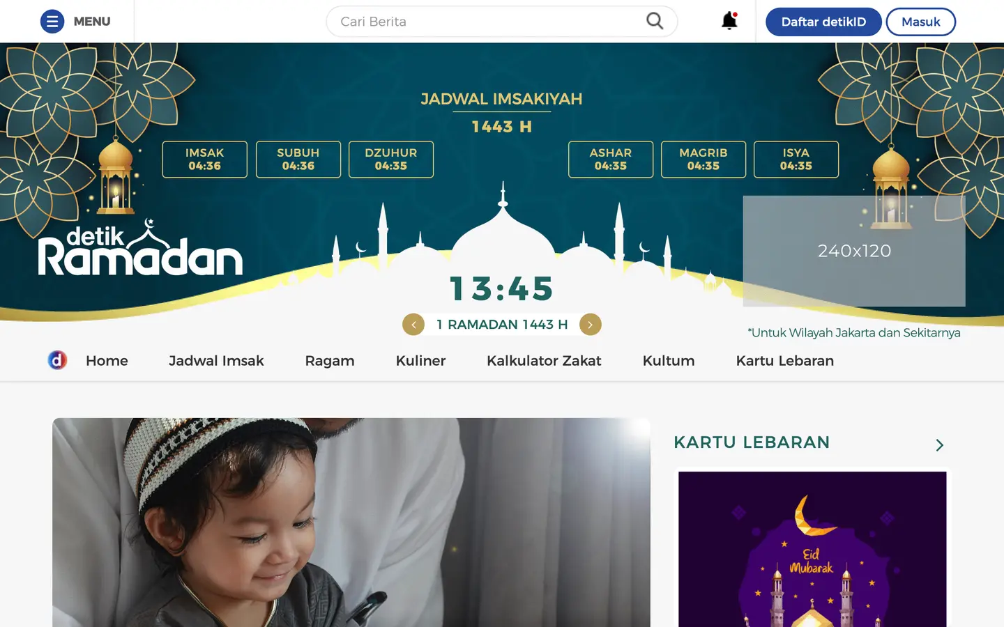 Web Development for detikRamadan